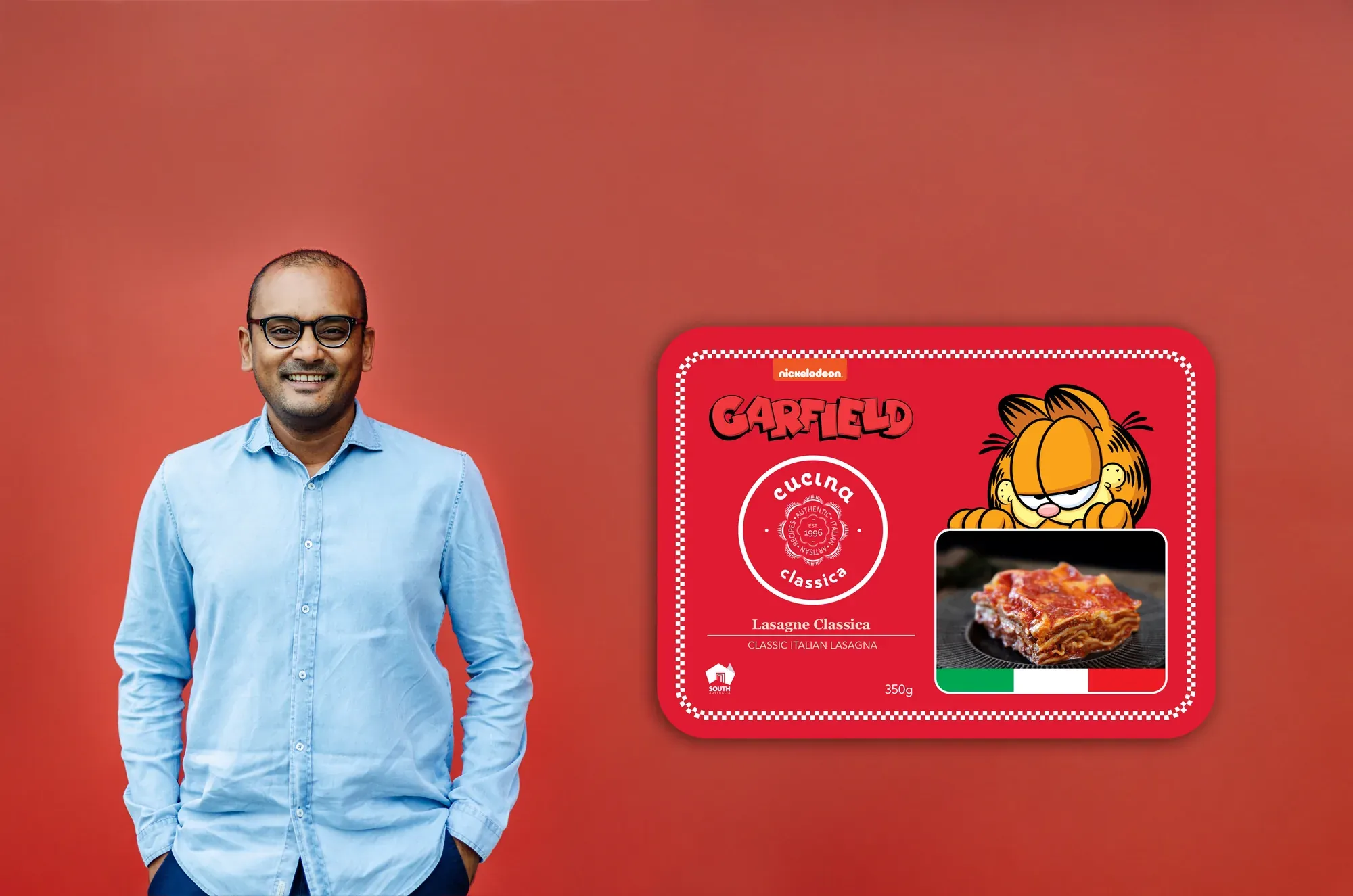 The Cucina Classica and Garfield lasagne launch