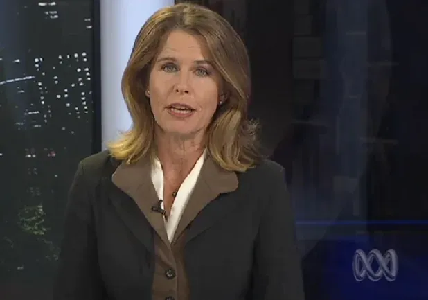 A presenter speaking to camera